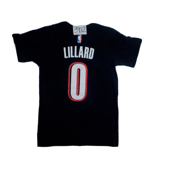 Lot of 2 NBA Portland Trailblazers Adidas Lillard T-Shirt Size Small - Picture 2 of 7